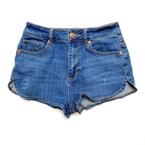 Kendall and Kylie Super High Rise Denim Shorts Size 5
